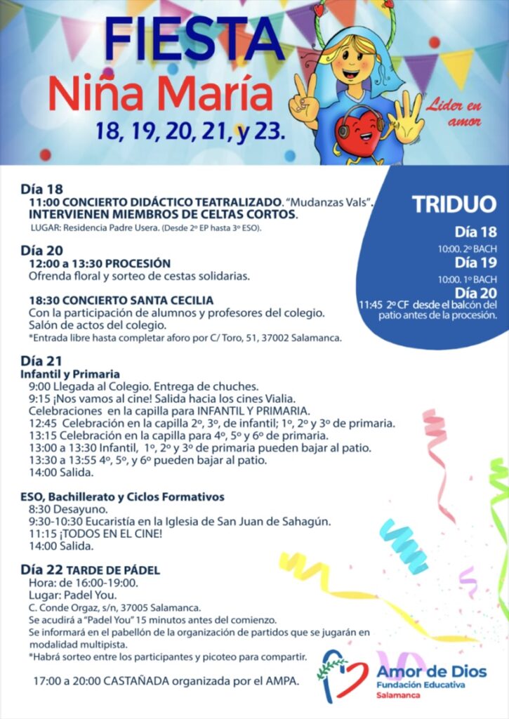 Programa Niña María 2025